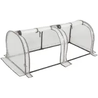 Woltu tomaten kas - mini serre voor tuin en balkon - waterdicht met uv bestendige PE rasterfolie - 130 x 60 x 50 cm - wit