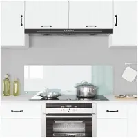 vidaXL Keukenachterwand Wit 120 x 40 cm gehard glas