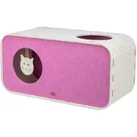 Trixie - Speelbox Merle - Vierkant - Vilt - Zand/Roze - 58X27X29 cm