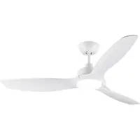 Philips Fixed Blade Ventilator met LED lamp - Diameter: 132cm - 2650 Lumen - Instelbaar wit licht van 3000K tot 6500K - Dimbaar tot 5% - Inclusief afstandsbediening - Wit