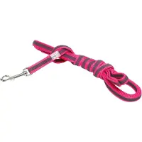 JULIUS K-9 Lange lijn hond - antislip, 14 mm × 3 m, met handvat, zwart