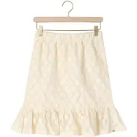 Your Wishes Meisjes Rokken Floral Lace Skirt - Ecru - Maat 116