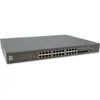 LevelOne GTP-2871 netwerk switch Managed L3 Gigabit Ethernet (10/100/1000) Power over Ethernet (PoE) Grijs