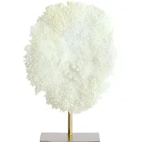 Light & Living Light&living Ornament op voet 46x20x69 cm CORAL crème+antiek brons