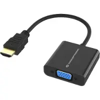 Conceptronic ABBY20B Adapter HDMI -> VGA, 1080P, 60Hz, 0.25m, zwart