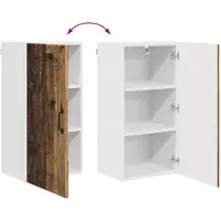 vidaXL Vaatwasserpaneel Kalmar Oudhout 40 x 31 x 80 cm Bewerkt hout