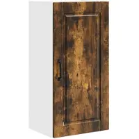 vidaXL Wandkast PORTO Rook Eiken 40 x 31 x 80 cm Bewerkt hout