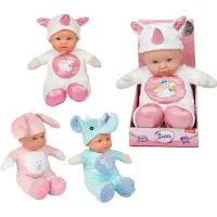 Toi-Toys BEAU Zachte Babypop In Dierenpakje 31cm Verschillende verschillende Kunststof