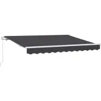 vidaXL Uitschuifbare luifel Antraciet 300 x 200 cm Stof