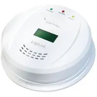 Logilink SC0111: koolmonoxidmelder met LCD-display, wit