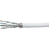 Sans marque S/FTP CAT7 soepel 50M 100% koper wit (netwerkkabel op rol) - Netwerkkabel - Computerkabel - Kabel