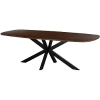 Giga Meubel Eettafel Jaimy Walnoot Deens Ovaal 200cm