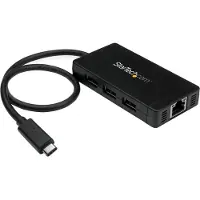 StarTech.com HB30C3A1GE - 3 Port USB 3.0 Hub with USB-C and GbE