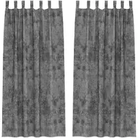 vidaXL Velvet Gordijnen 2 st Grijs 245 x 140 cm Fluweel