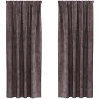 vidaXL Velvet Gordijnen 2 st Bruin 225 x 140 cm Fluweel