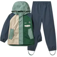 Liewood - Kid's Pedia Rainwear Set - Regenset 128, blauw