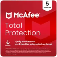 McAfee Total Protection | 5 Installaties | Jaarabonnement | Voor PC, mobiel &amp; tablet