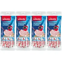 Vileda 4x Super Mocio Microvezel & Power Navulling