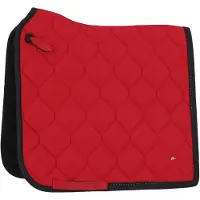 QHP Zadeldek Oakleigh Red/Black - Dress Full | Zadeldekje paard