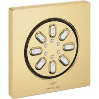 GROHE Rainshower Aqua zijdouche Cube met 2 straalsoorten, geborsteld cool sunrise