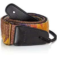 Bespeco TCVYE Polyester Wool Gitaarband Geel/Bruin/Blauw