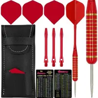 Designa Serpent Darts - Steel Tip Coloured Brass - Red Weight: 21g
