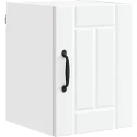 vidaXL Wandkast LUCCA 2 pcs Wit 30 x 31 x 40 cm Bewerkt hout