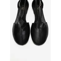 Forever & Always Fable Leren Ballerina met Zijuitsnijding