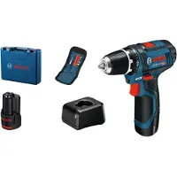 Bosch Professional GSR 12V-15 Accu-boormachine 12 V Incl. 2 accus, Incl. lader, Incl. koffer