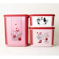 Tupperware cubix bewaardoos (set van 3) Mickey & Minnie