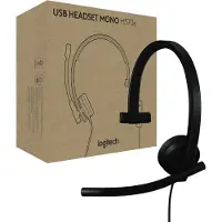 Logitech LOGI H570e Mono Teams version Headset On Ear headset Zwart