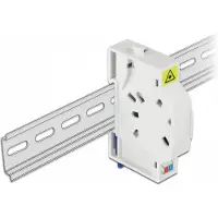 DeLOCK Glasvezel aansluitdoos DIN Rail - Voor SC of LC kabels - Beschermende