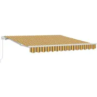 vidaXL Uitschuifbare luifel Meerkleurig 300 x 250 x 165 cm