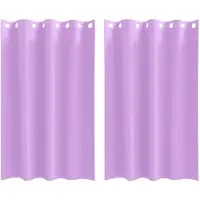 vidaXL Blackout Gordijnen met Ringen 2 st Paars 175 x 140 cm Polyester