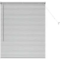 vidaXL Venetiaanse jaloezie zilver 130 x 105 cm 25 mm Aluminium