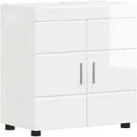 vidaXL Badkamerkast set TULUM Hoogglans wit 60 x 34 x 63 cm