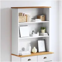 vidaXL Hutch ASKIM 91 x 30 x 104 cm Massief grenenhout