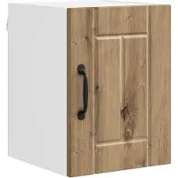 vidaXL Wandkast LUCCA Artisanaal eiken 30 x 31 x 40 cm Bewerkt hout