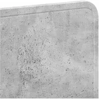 vidaXL Hoofdbord Beton Grijs Bewerkt hout