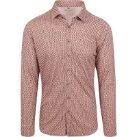 Desoto Hemd Fundamental Vibes Print Beige