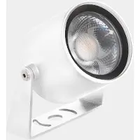 LEDS-C4 LedsC4 Buitenverlichting, LED-spot, 58 mm, 459 lumen, 2700K, aluminium en glas, transparante witte afwerking. Efficiënte en moderne verlichting voor tuinen en terrassen