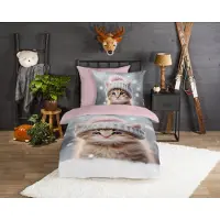 Muller Textil kinderdekbedovertrek Patt flanel - 100% katoen - 140 x 220 cm