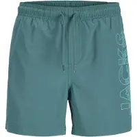 Jack & Jones JUNIOR zwemshort petrol Blauw Jongens Polyester Effen - maat 152