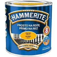 AkzoNobel Hammerite roestwerende verf 0,7 l, geel, hoogglans, corrosiewerend en beschermend voor metaal