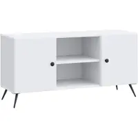vidaXL TV Kast Wit 102 x 34,5 x 50 cm Bewerkt hout