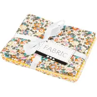 Creativ Company Patchwork Stof 45x55 cm Geel 4 stuks