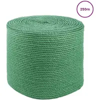 vidaXL Jute Touw 6 mm Groen 100% Tossa jute
