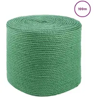 vidaXL 10 st 2 mm Groen 100% Tossa jute