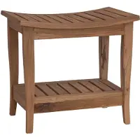 vidaXL Badkamer Zijtafel Naturel 50 x 35 x 45 cm Massief Teakhout