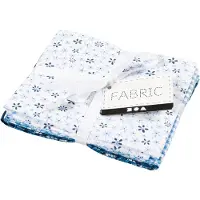 Creativ Company CC Patchwork Stof 45x55 cm Blauw 4 stuks